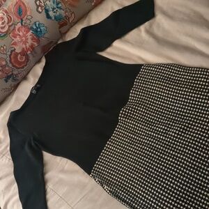 Black and White sweater dress